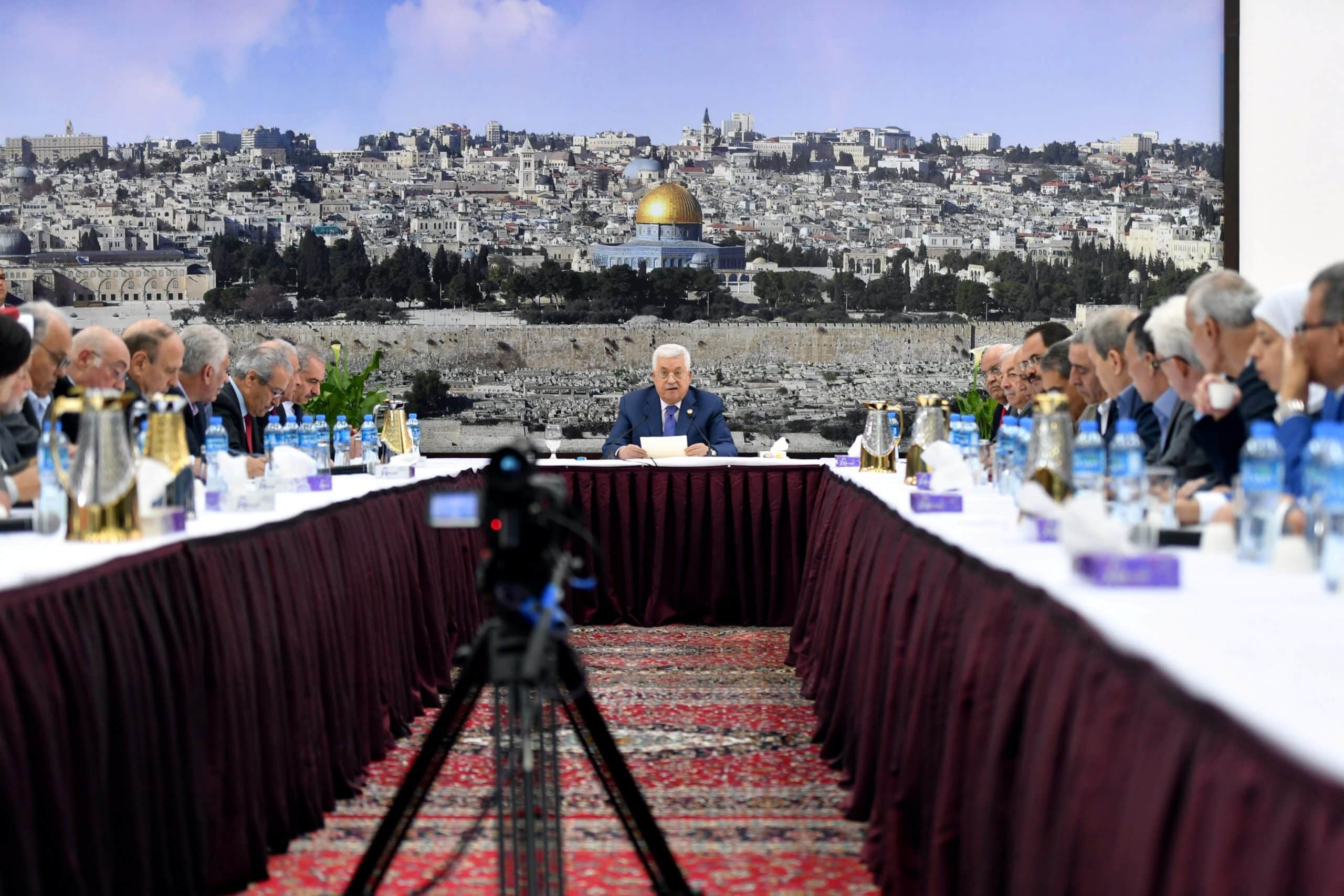 President Abbas declares an end to working on agreements with Israel